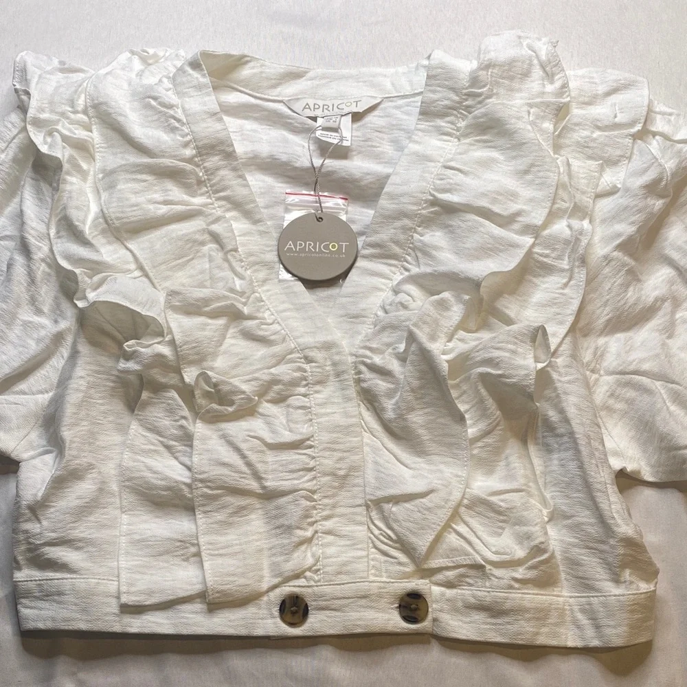 APRICOT Ivory Ruffle Top - Picture 5 of 14